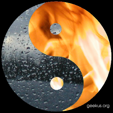 rain(yin)-fire(yang)